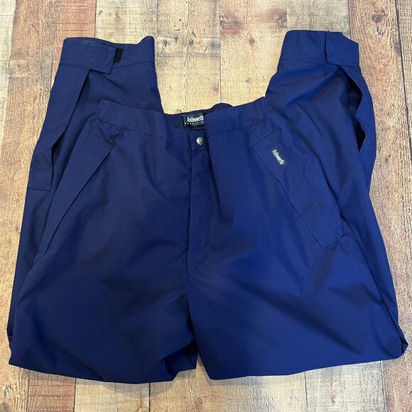 Ashworth Golf Blue Over Pants Weather Resistant Large Pull On Raingear - Picture 8 of 8